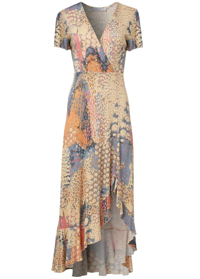 ABSTRACT MIRAGE MAXI DRESS Orange Multi Women VENUS Maxi Dresses