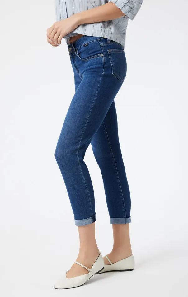 Ada Boyfriend In Dark Brushed Feather Blue Women Mavi Jeans Denim Ada Boyfriend In Dark Brushed Feather Blue Women Mavi Jeans Denim