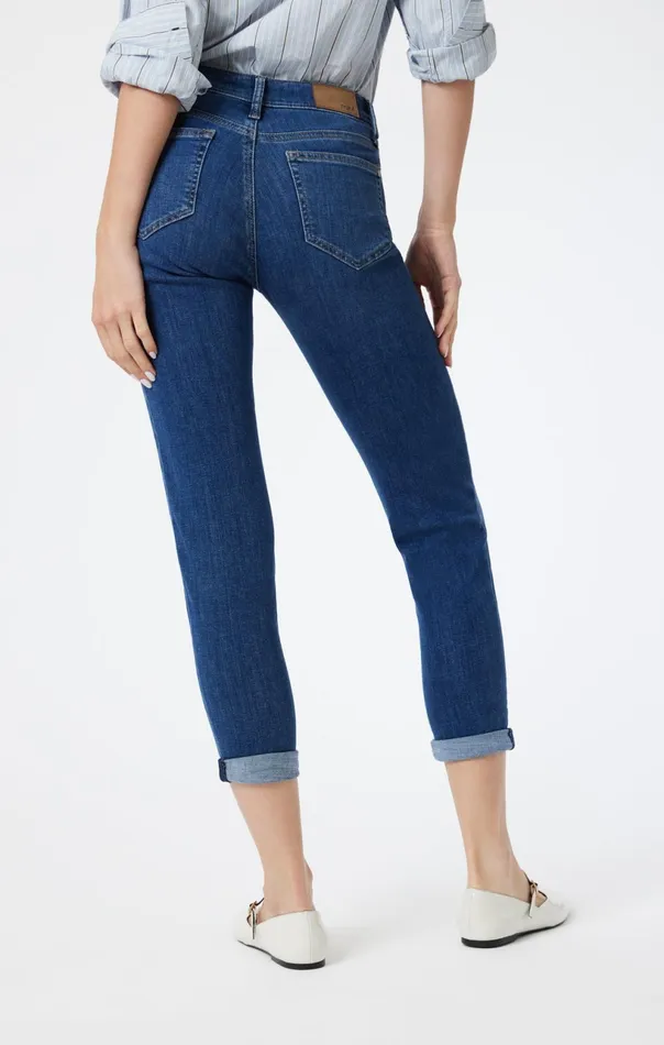 Ada Boyfriend In Dark Brushed Feather Blue Women Mavi Jeans Denim Ada Boyfriend In Dark Brushed Feather Blue Women Mavi Jeans Denim