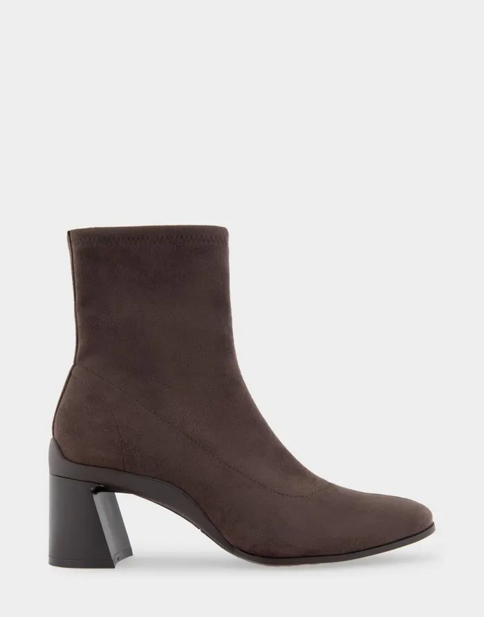 Aerosoles Comfortable Women039s Heeled Ankle Boot In Brown Stretch Faux Suede Java Stretch Faux Suede Women Heeled Boots Aerosoles Comfortable Women039s Heeled Ankle Boot In Brown Stretch Faux Suede Java Stretch Faux Suede Women Heeled Boots