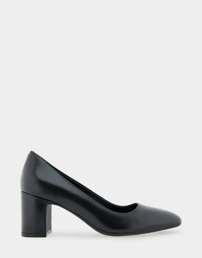 Aerosoles Comfortable Women039s Midheel Pump In Black Leather Black Leather Women Clogs and Mules Aerosoles Comfortable Women039s Midheel Pump In Black Leather Black Leather Women Clogs and Mules