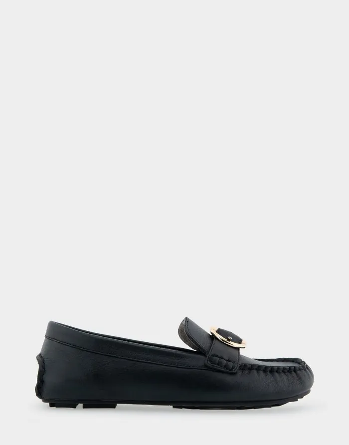Aerosoles Comfortable Women039s Ornamented Driver In Black Leather Black Leather Women Wide Width Flats Aerosoles Comfortable Women039s Ornamented Driver In Black Leather Black Leather Women Wide Width Flats
