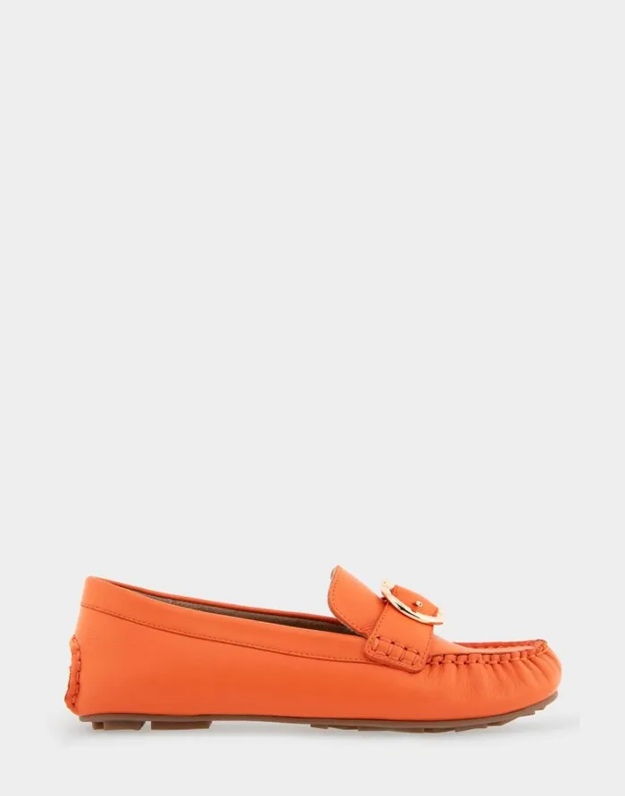 Aerosoles Comfortable Women039s Ornamented Driver In Mandarin Leather Mandarin Leather Women Wide Width Flats Aerosoles Comfortable Women039s Ornamented Driver In Mandarin Leather Mandarin Leather Women Wide Width Flats