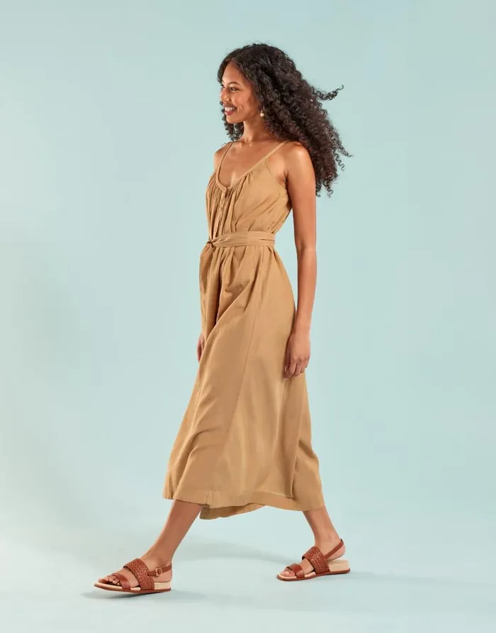 Aerosoles Comfortable Women039s Two Piece Back Strap Mini Wedge Sandal In Gingerbread Faux Leather Gingerbread Faux Leather Women Clogs and Mules