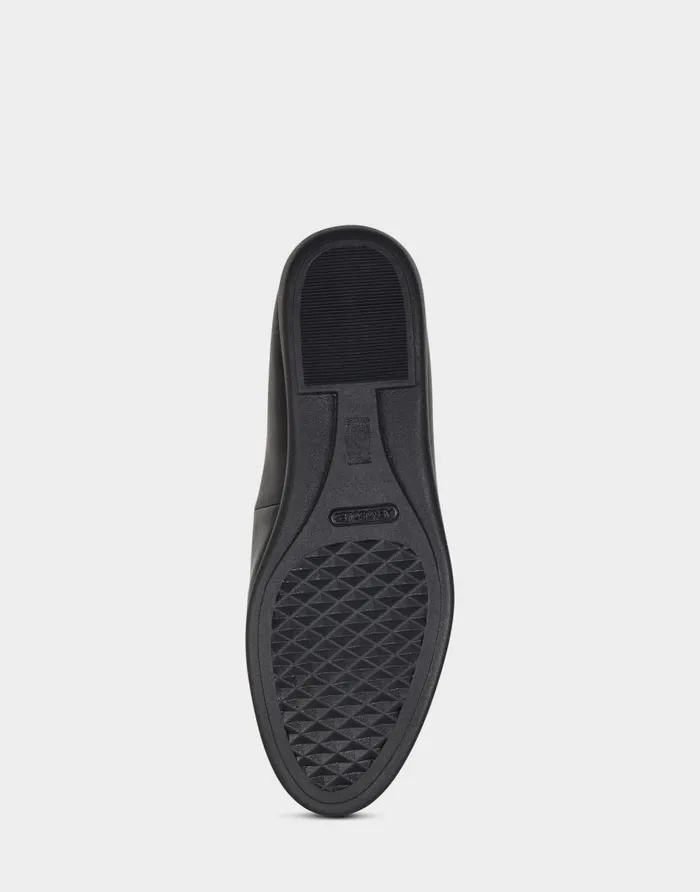 Aerosoles Comfortable Women039s Woven Plug Loafer In Black Faux Leather Black Faux Leather Women Dress