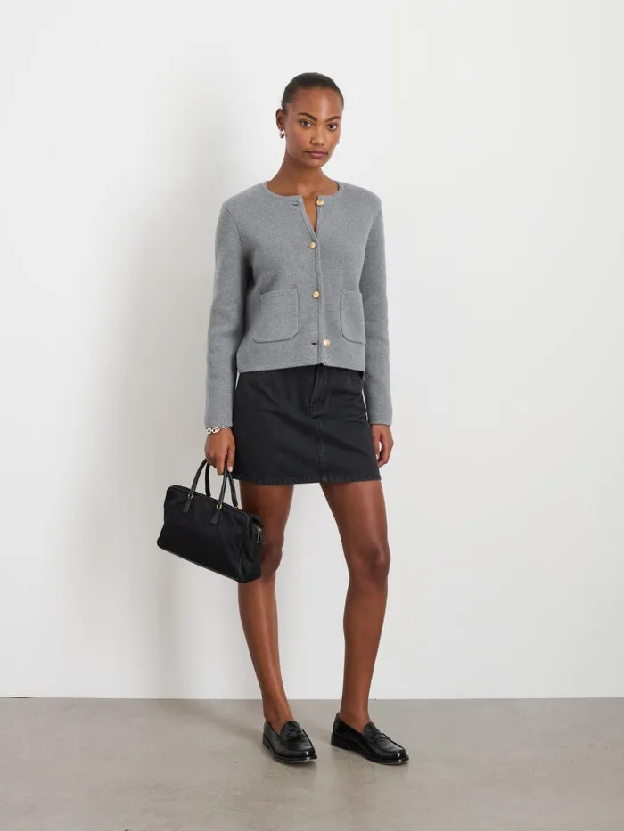 Alex Mill Denim Women Andie Mini Skirt In Black Denim