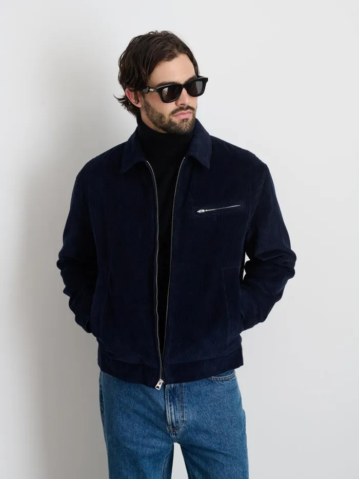 Alex Mill Jackets Coats Men Charlie Zip Jacket In Corduroy Dark Navy Alex Mill Jackets Coats Men Charlie Zip Jacket In Corduroy Dark Navy