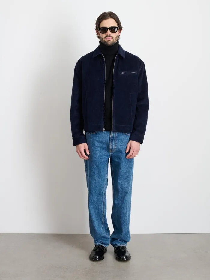 Alex Mill Jackets Coats Men Charlie Zip Jacket In Corduroy Dark Navy Alex Mill Jackets Coats Men Charlie Zip Jacket In Corduroy Dark Navy