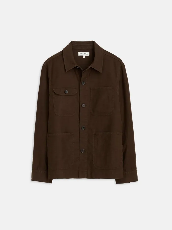 Alex Mill Jackets Coats Men Work Jacket In Chamois Espresso