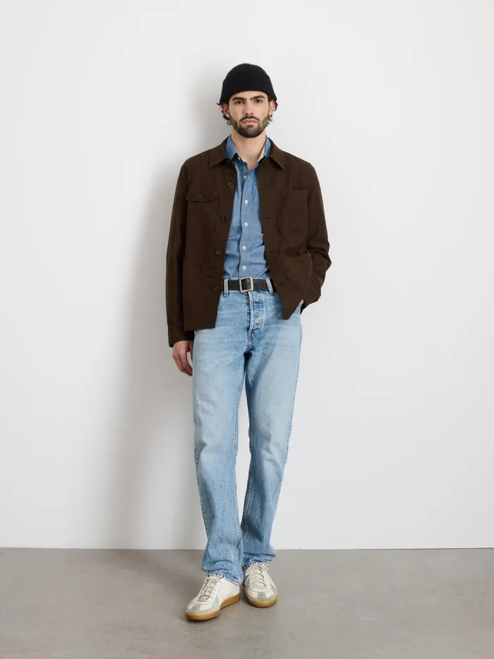 Alex Mill Jackets Coats Men Work Jacket In Chamois Espresso