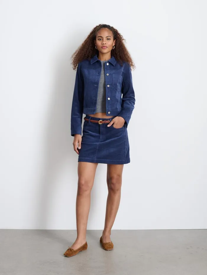 Alex Mill Jackets Outerwear Women Camden Jacket In Corduroy Dusty Blue