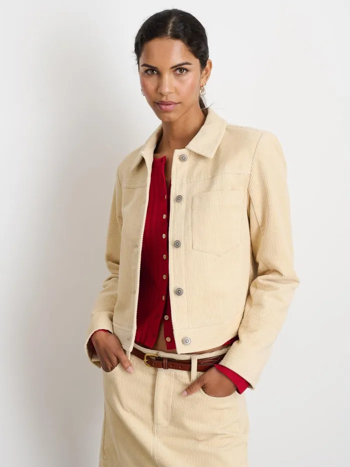 Alex Mill Jackets Outerwear Women Camden Jacket In Corduroy Light Bone