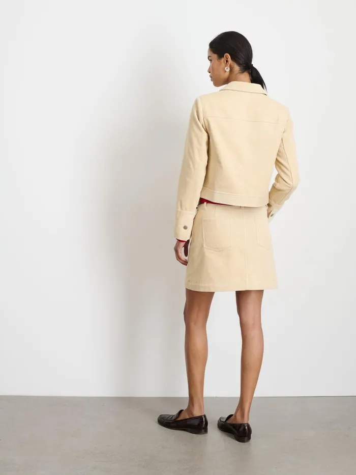Alex Mill Jackets Outerwear Women Camden Jacket In Corduroy Light Bone