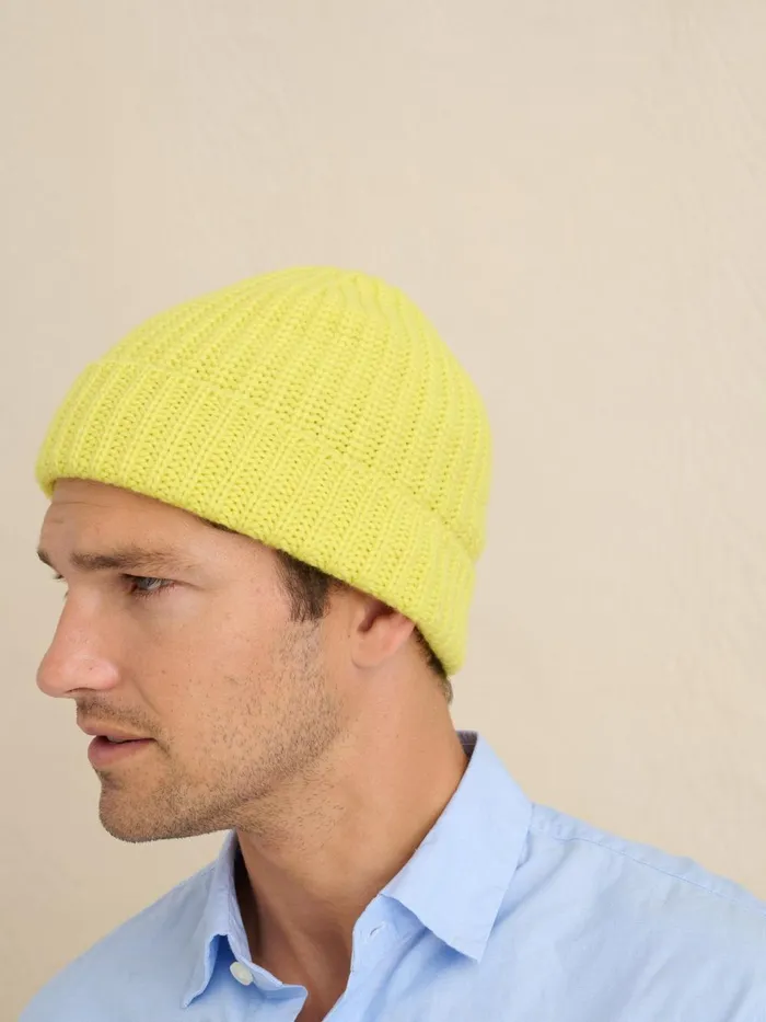 Alex Mill Men Cashmere Beanie Citron