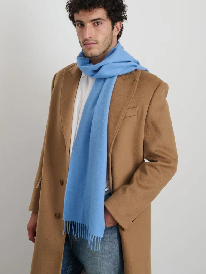 Alex Mill Men Joshua Ellis Cashmere Scarf Light Blue
