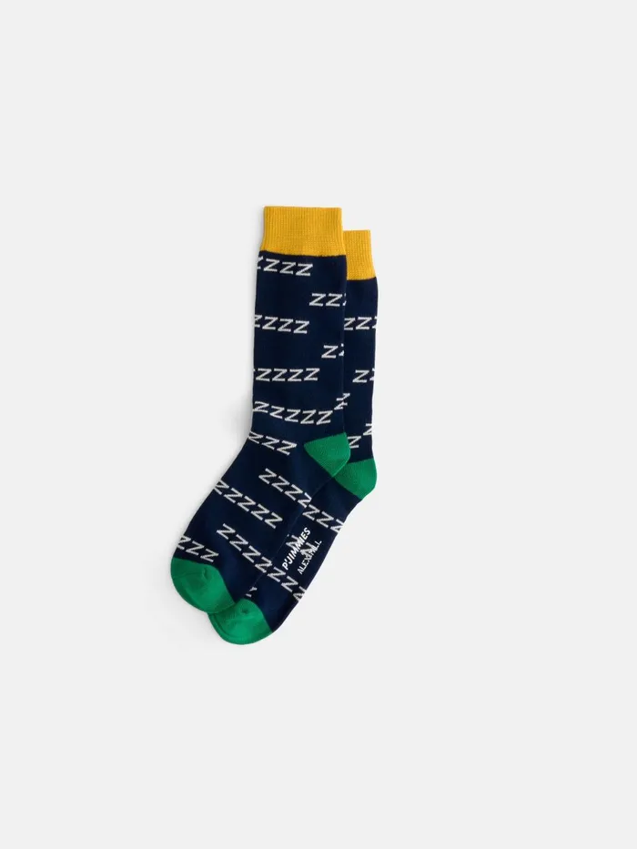 Alex Mill Men P039jimmies Zzzzz Socks Navy