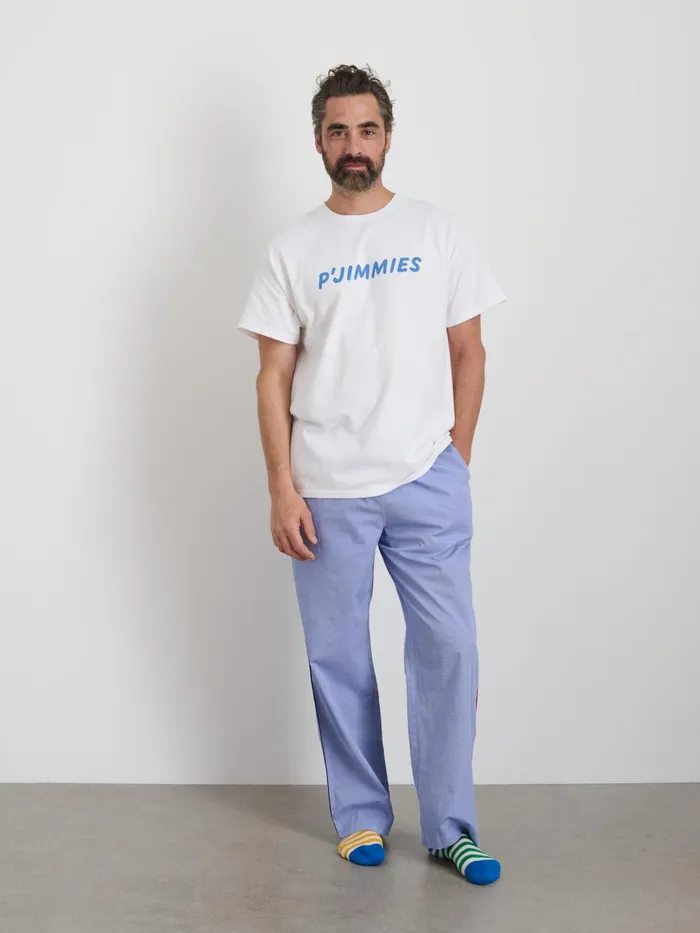 Alex Mill Pajamas Slippers Men P039jimmies Sleep Tee White