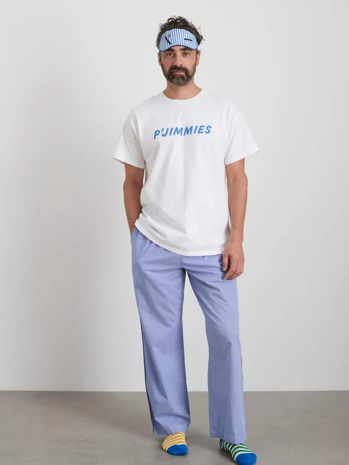 Alex Mill Pajamas Slippers Men P039jimmies Sleep Tee White