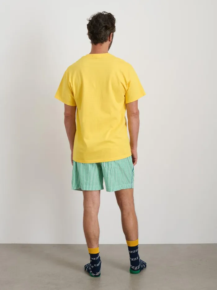 Alex Mill Pajamas Slippers Men P039jimmies Sleep Tee Yellow