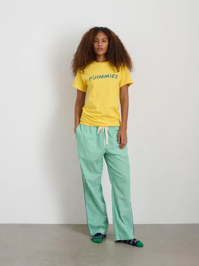 Alex Mill Pajamas Slippers Men P039jimmies Sleep Tee Yellow