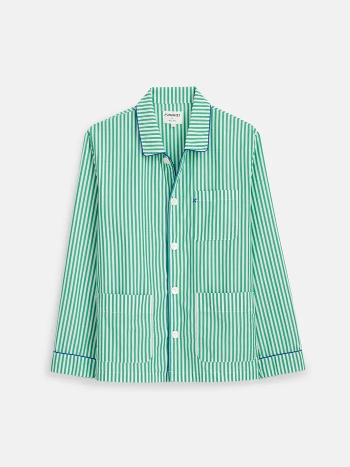 Alex Mill Pajamas Slippers Women P039jimmies Sleep Shirt In Stripe Green Stripe