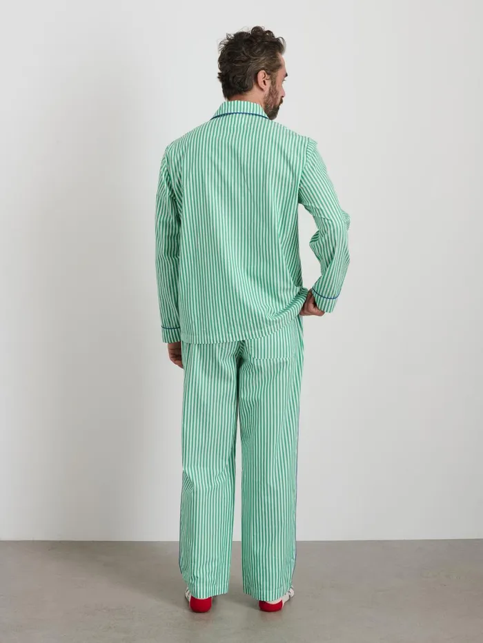 Alex Mill Pajamas Slippers Women P039jimmies Sleep Shirt In Stripe Green Stripe