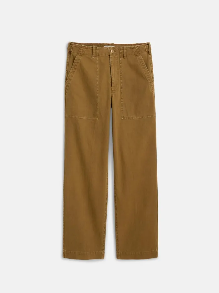 Alex Mill Pants Men Field Pant In Herringbone Dark Khaki
