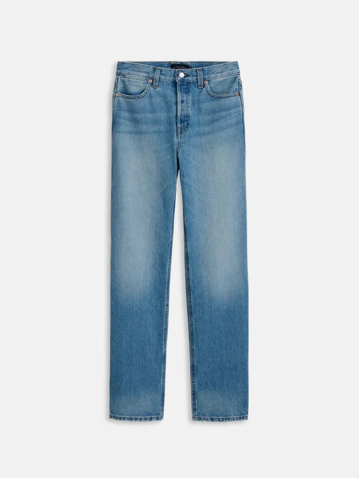 Alex Mill Pants Women Carla High Rise Straight Jean Vintage Light Wash