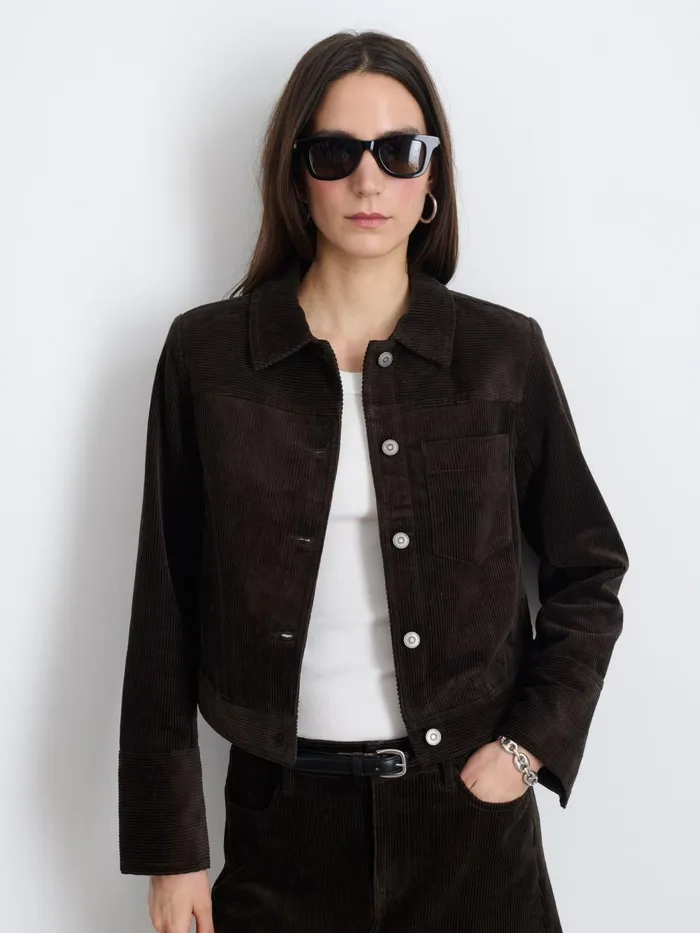 Alex Mill Set Dressing Women Camden Jacket In Corduroy Chocolate