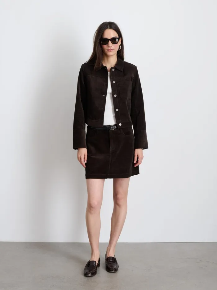 Alex Mill Set Dressing Women Camden Jacket In Corduroy Chocolate
