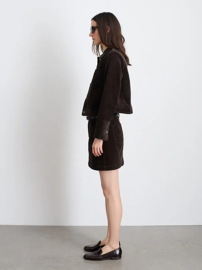 Alex Mill Set Dressing Women Camden Jacket In Corduroy Chocolate