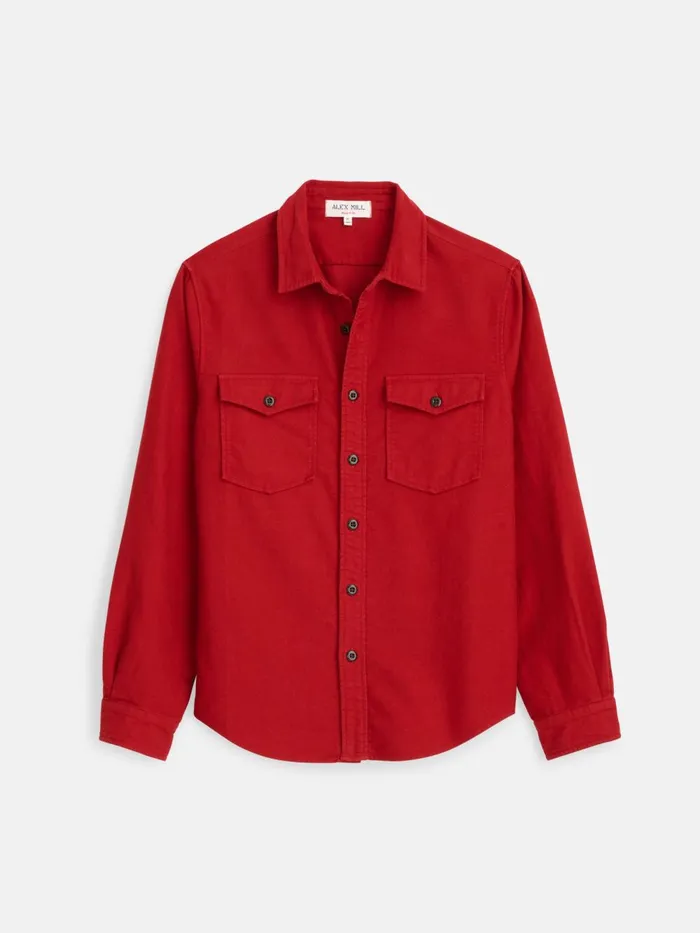 Alex Mill Shirts Men Highland Shirt In Chamois Red