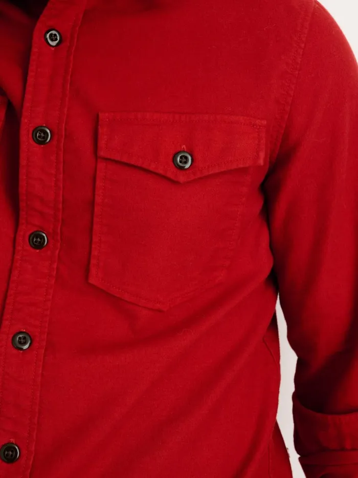 Alex Mill Shirts Men Highland Shirt In Chamois Red Alex Mill Shirts Men Highland Shirt In Chamois Red