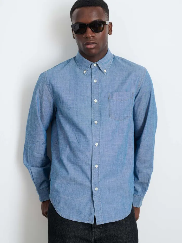 Alex Mill Shirts Men Mill Shirt In Chambray
