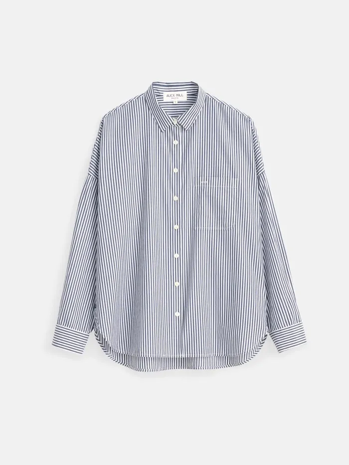 Alex Mill Shirts Tops Women Jo Shirt In Striped Cotton Poplin