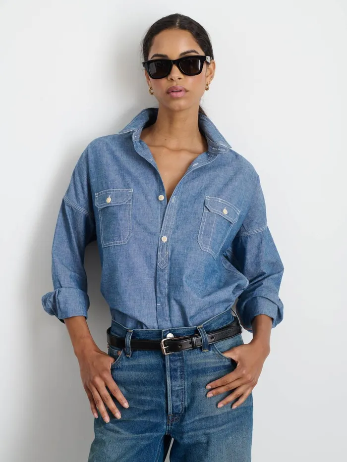 Alex Mill Shirts Tops Women The Chambray Shirt