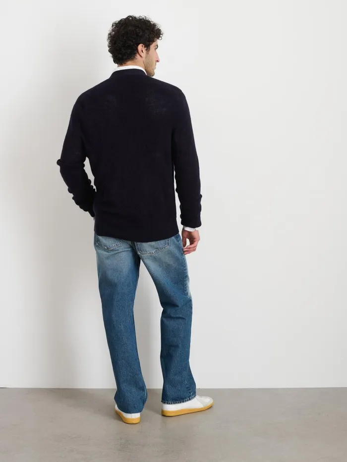 Alex Mill Sweaters Sweatshirts Men Samuel Cardigan In Wool Dark Navy