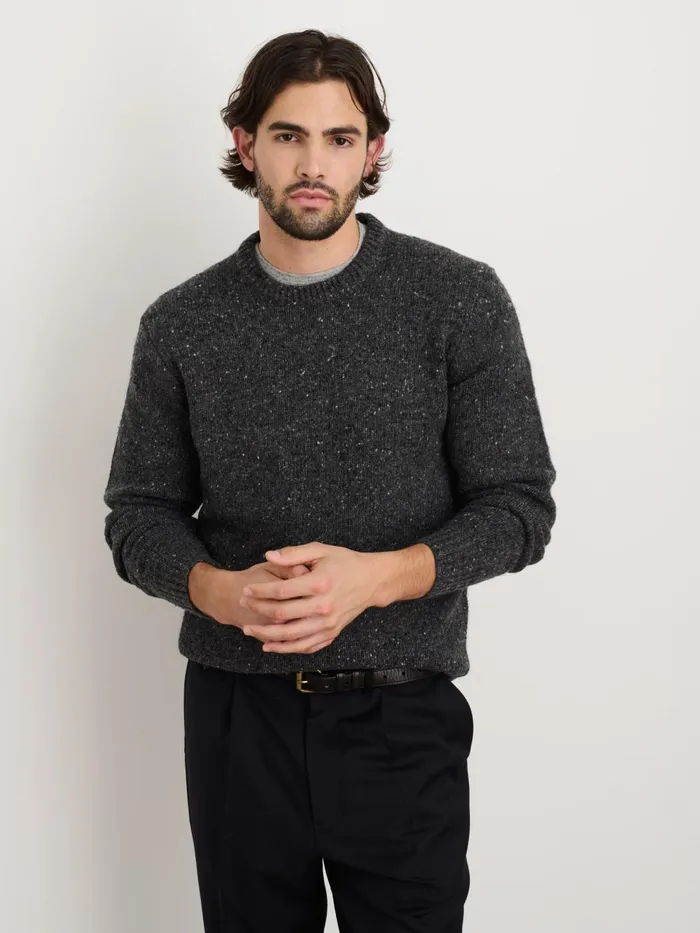 Alex Mill Sweaters Women Donegal Crewneck Sweater Charcoal