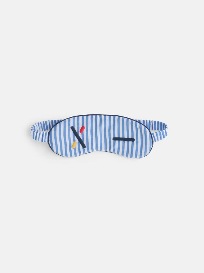 Alex Mill Women P039jimmies Sleep Mask In Stripe Classic Blue Stripe