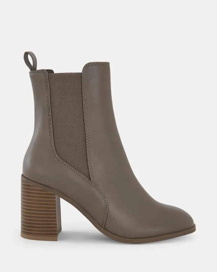 Ankle Boots Women NOVO Shoes KONNOR TAUPE Slip On Boots