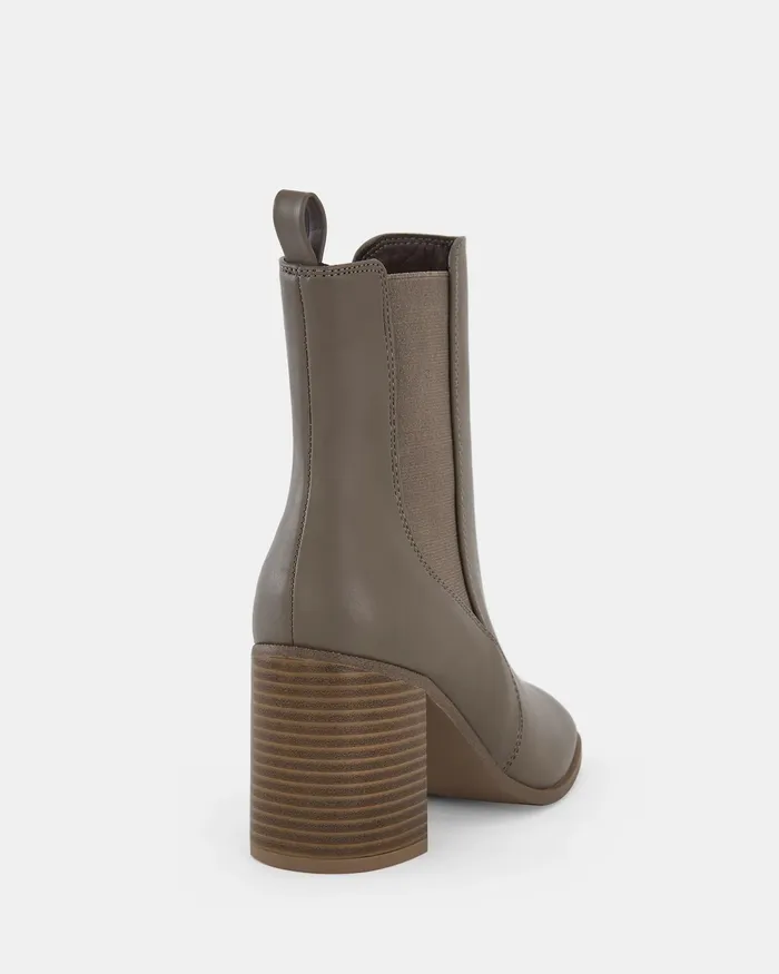 Ankle Boots Women NOVO Shoes KONNOR TAUPE Slip On Boots