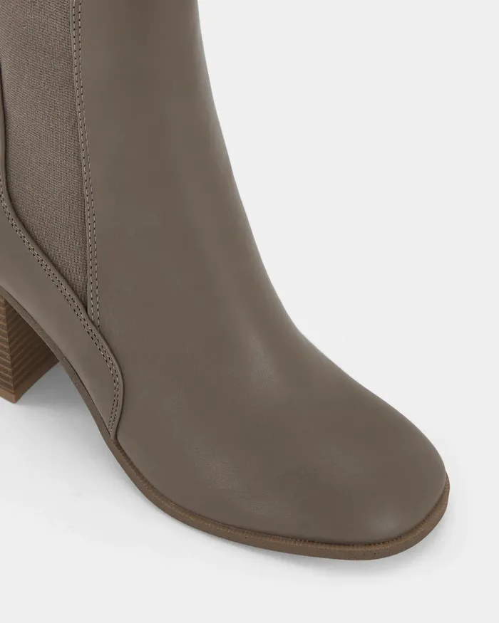 Ankle Boots Women NOVO Shoes KONNOR TAUPE Slip On Boots