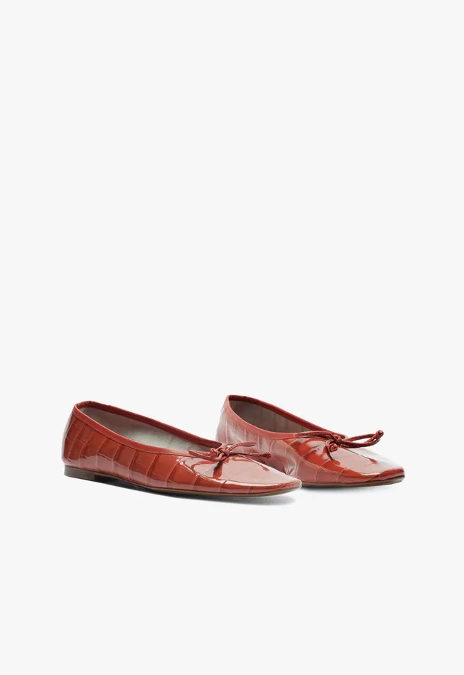 Arissa Ballet Flat Orange Women Schutz Shoes Ballerinas