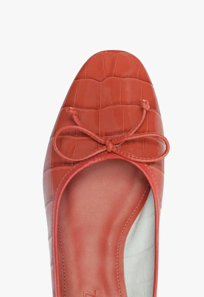 Arissa Ballet Flat Orange Women Schutz Shoes Ballerinas