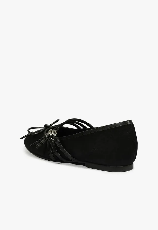 Arissa Strap Ballet Flat Black Women Schutz Shoes Ballerinas