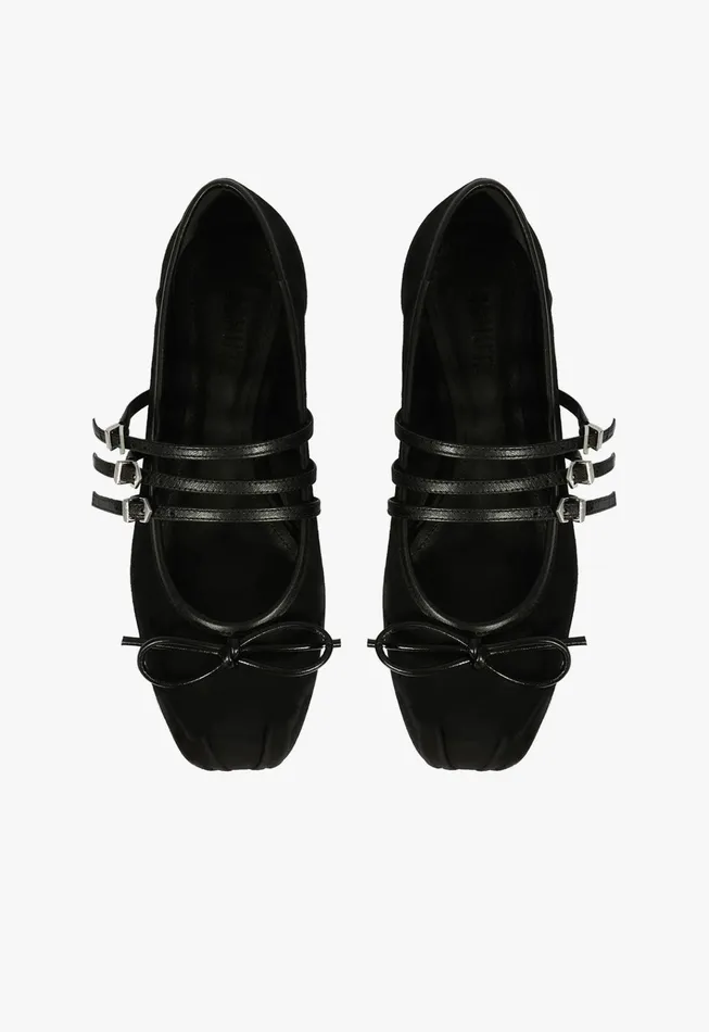 Arissa Strap Ballet Flat Black Women Schutz Shoes Ballerinas