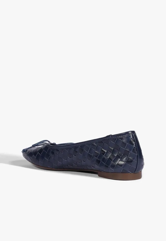 Arissa Woven Ballet Flat Blue Women Schutz Shoes Ballerinas