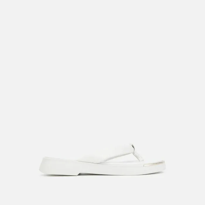 Athens Flatform Thong Sandal Ecru Women Kenneth Cole Sandals
