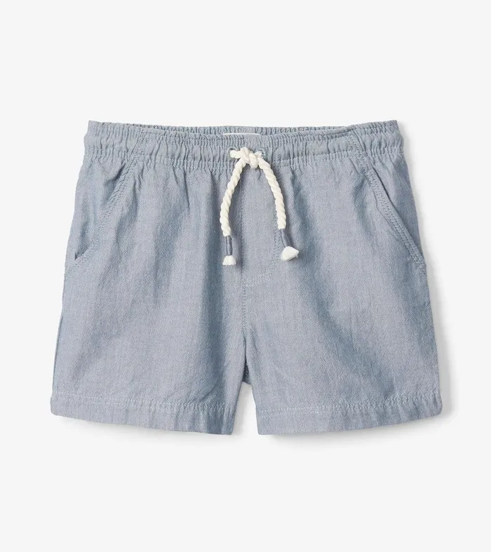Baby and Toddler Boys Chambray Pull On Shorts Hatley