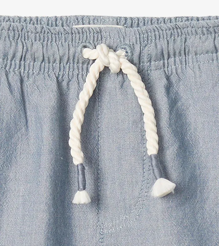 Baby and Toddler Boys Chambray Pull On Shorts Hatley